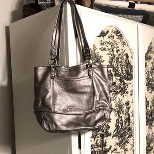 B Makowsky Silver shoulder Bag Free Shipping!